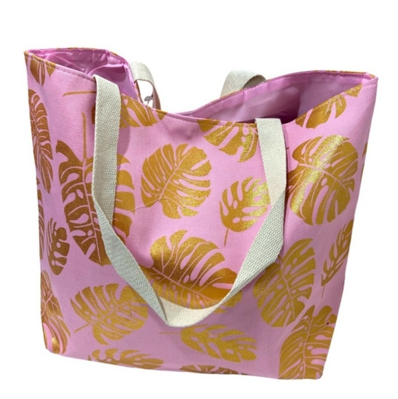 New Styline Pink & Gold Large Tote - Picture 1 of 8